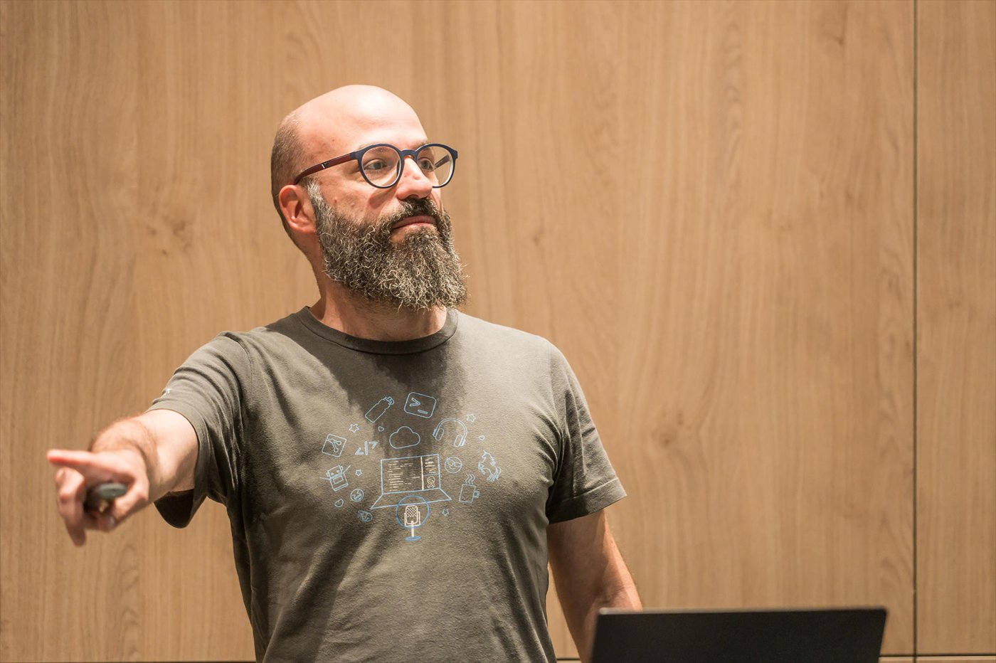 Dimitris Pantazis presenting